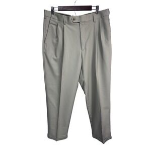 Savane 38/30 Tan Dress Pants Men's Pleated Comfort Plus